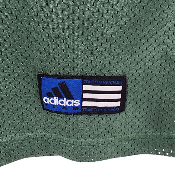 Vintage Green Bay Packers Youth 10/12 Jersey Brett Favre ADIDAS Mesh #4 NFL - Picture 6 of 12